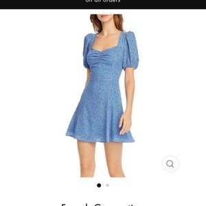 Women’s printed smocked mini dress